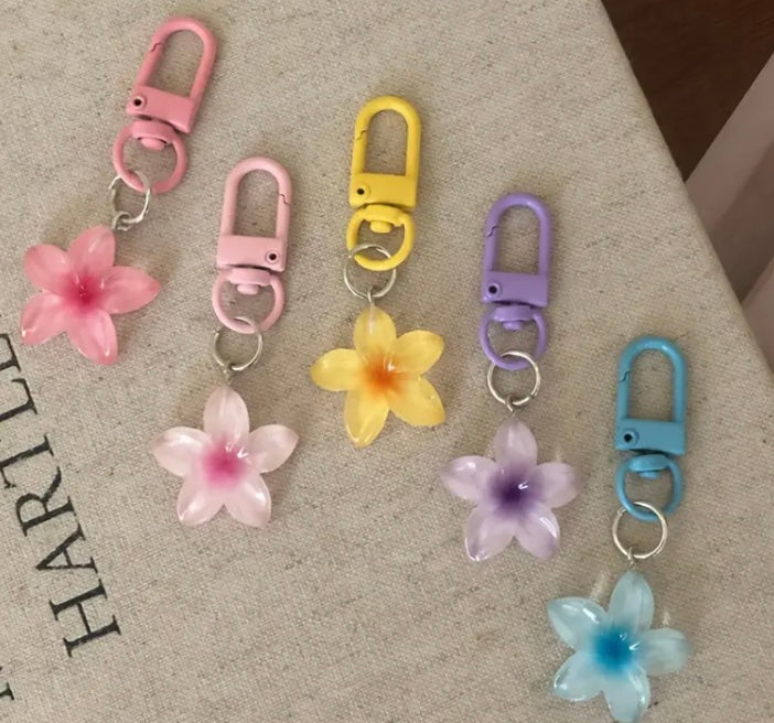 Printerest flower key chain