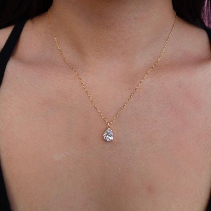 SILVER STONE NECKLACE